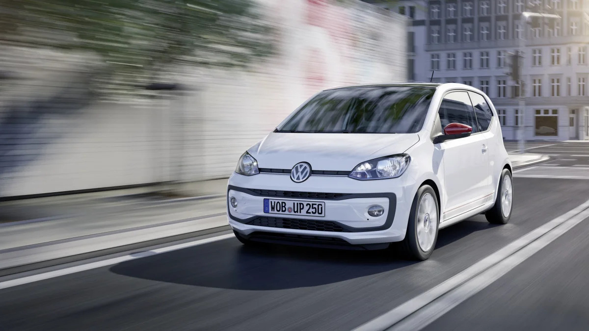 vw up three quarters front