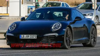 Porsche 911 facelift spy shots
