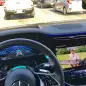 Mercedes Drive Pilot watching Riswick on YouTube