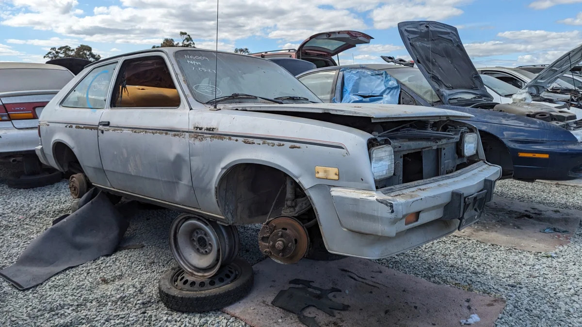 99 - 1984 Chevrolet Chevette in California junkyard - photo by Murilee Martin