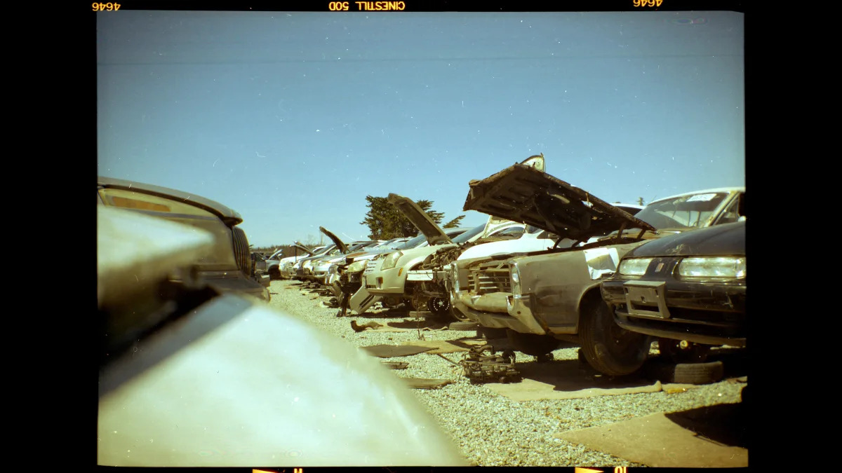98 - 1964 Pontiac Catalina in California junkyard - photo by Murilee Martin