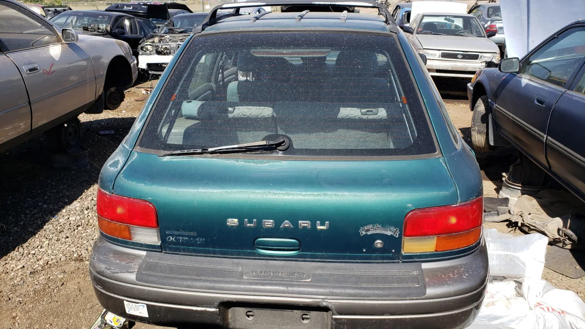 36 - 1998 Subaru Impreza Outback Sport in Colorado Junkyard - photo by Murilee Martin