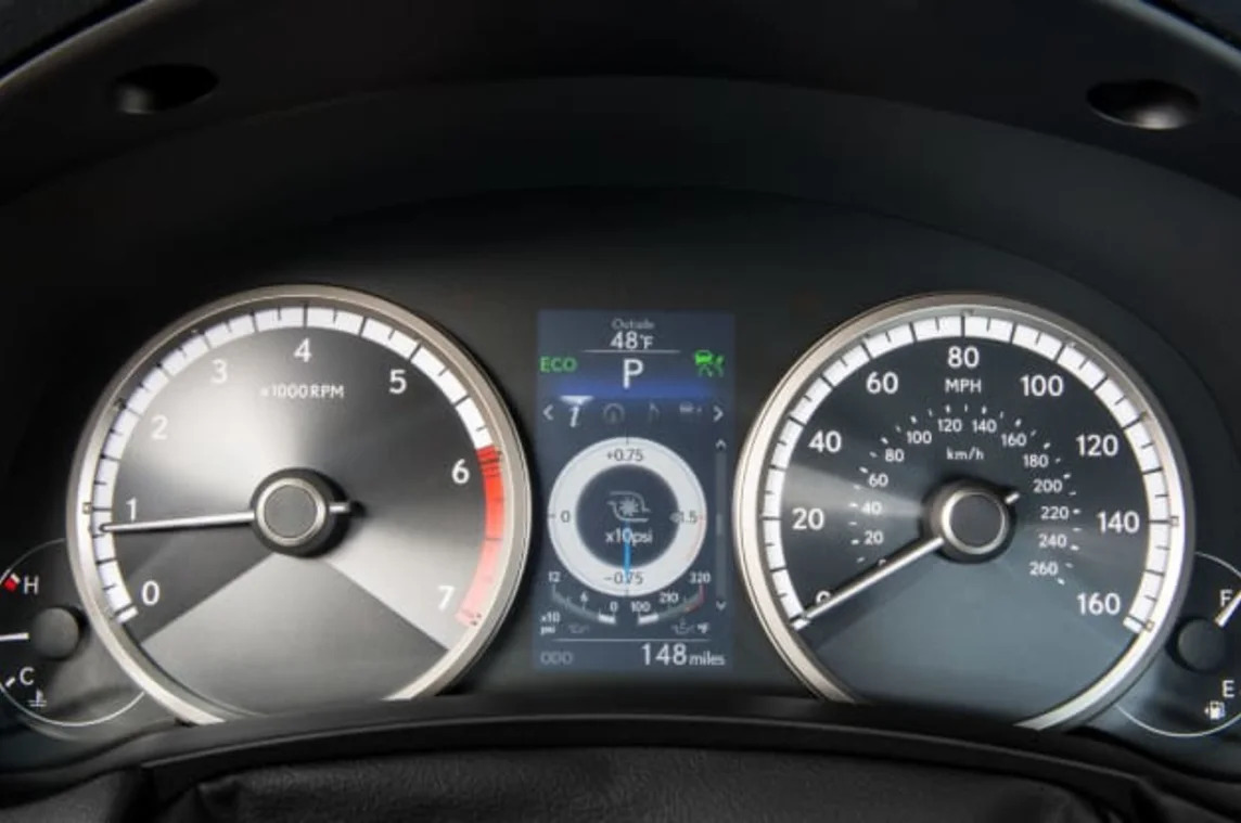 2015 Lexus NX 200t turbo boost gauge
