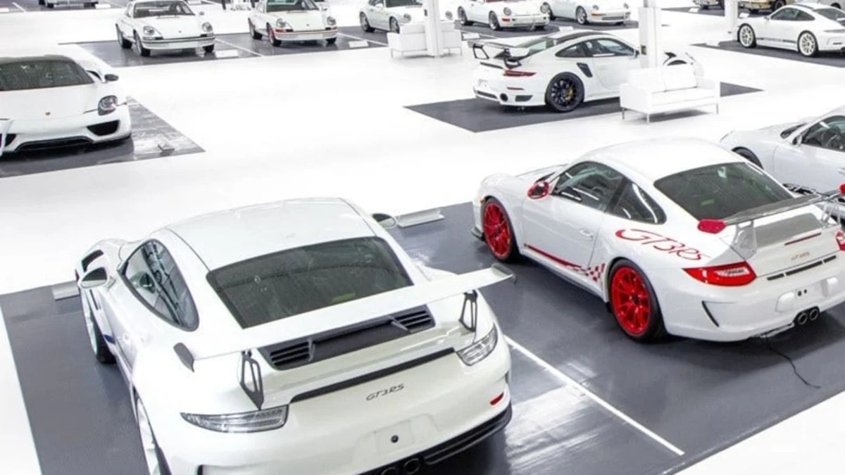 Mystery owner to auction 56 Porsches — and they're all white