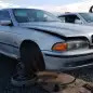 18 - 1998 BMW 528i in California junkyard - photo by Murilee Martin