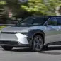2023 Toyota bZ4X Limited AWD action front three quarter