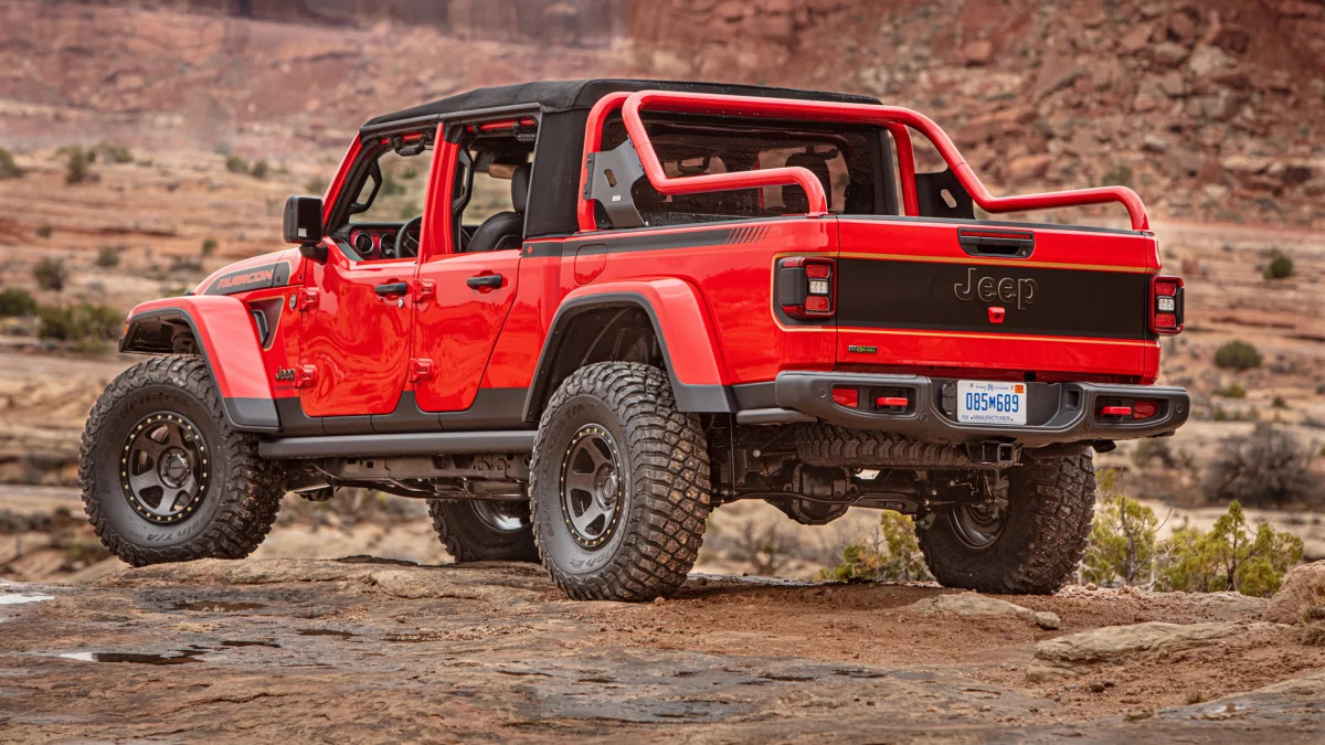 Jeep Gladiator Red Bare rear low