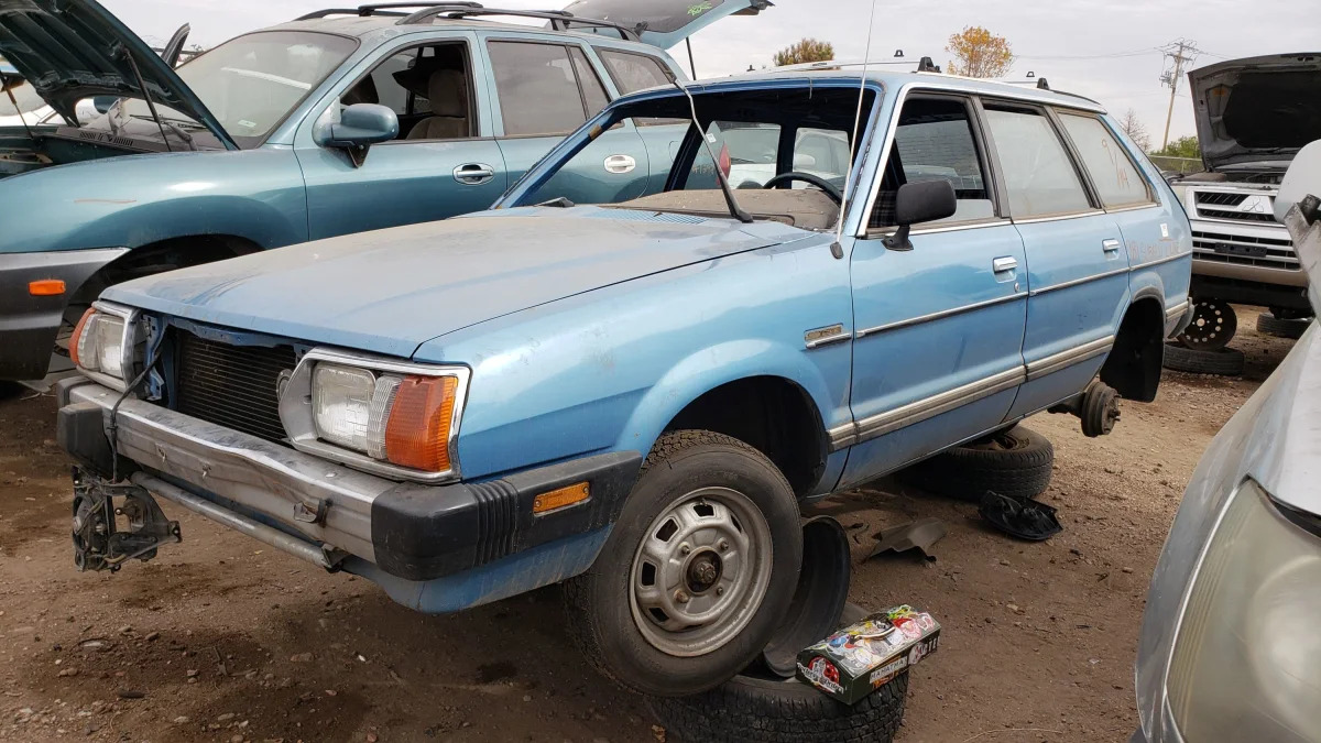 24 - 1981 Subaru Wagon in Colorado junkyard - Photo by Murilee Martin