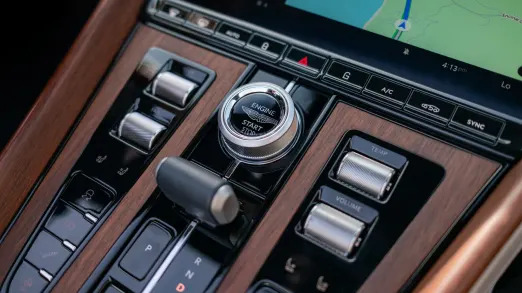 Aston Martin DB12 Volante center console detail