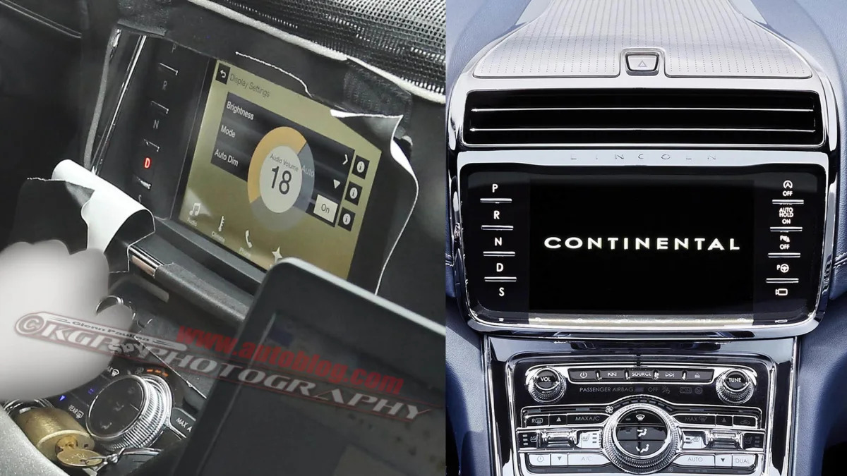 2017 Lincoln Continental prototype center console