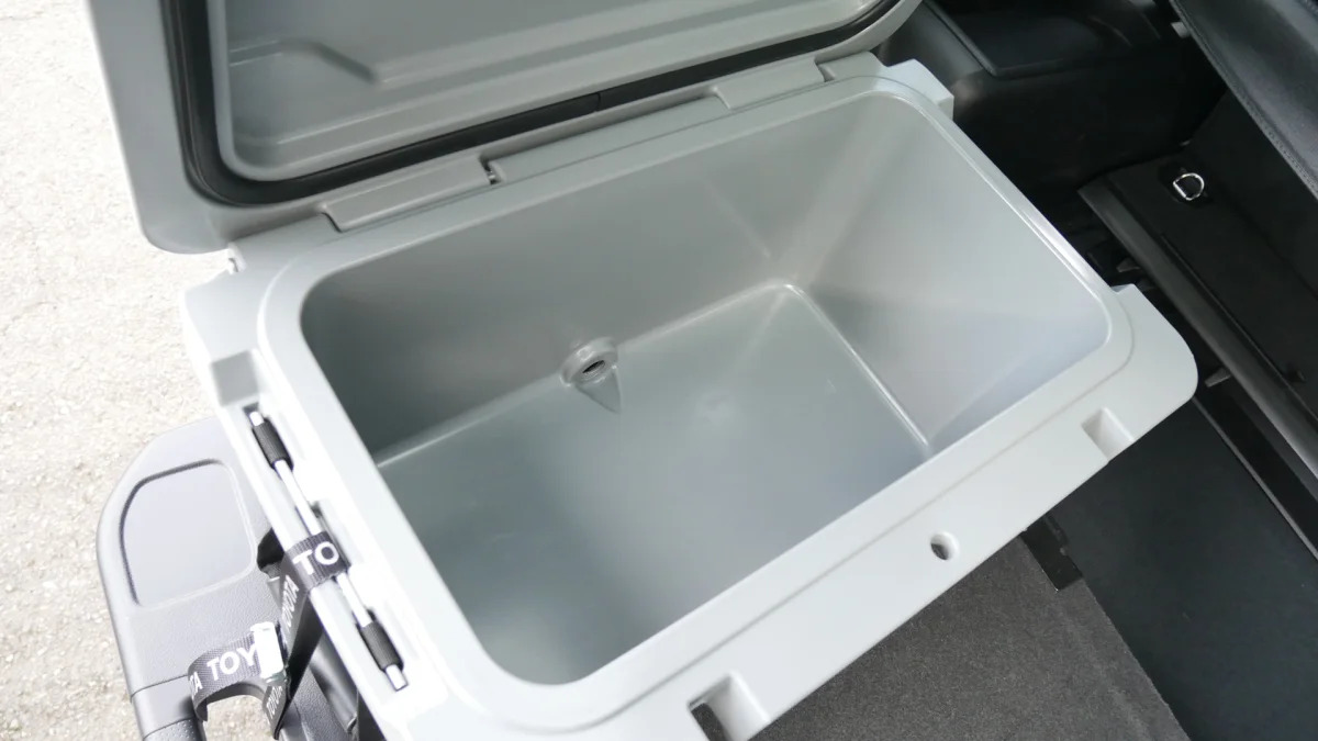 2021 Toyota 4Runner Trail Edition interior cooler inside