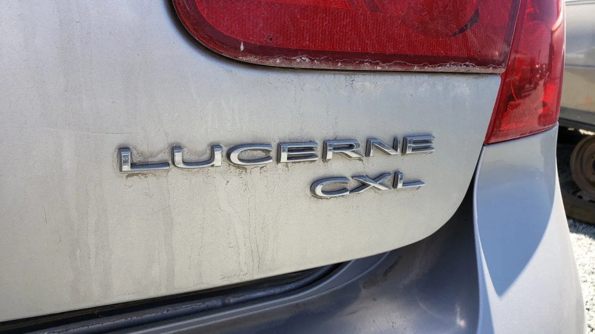 02 - 2006 Buick Lucerne in California junkyard - photograph by Murilee Martin