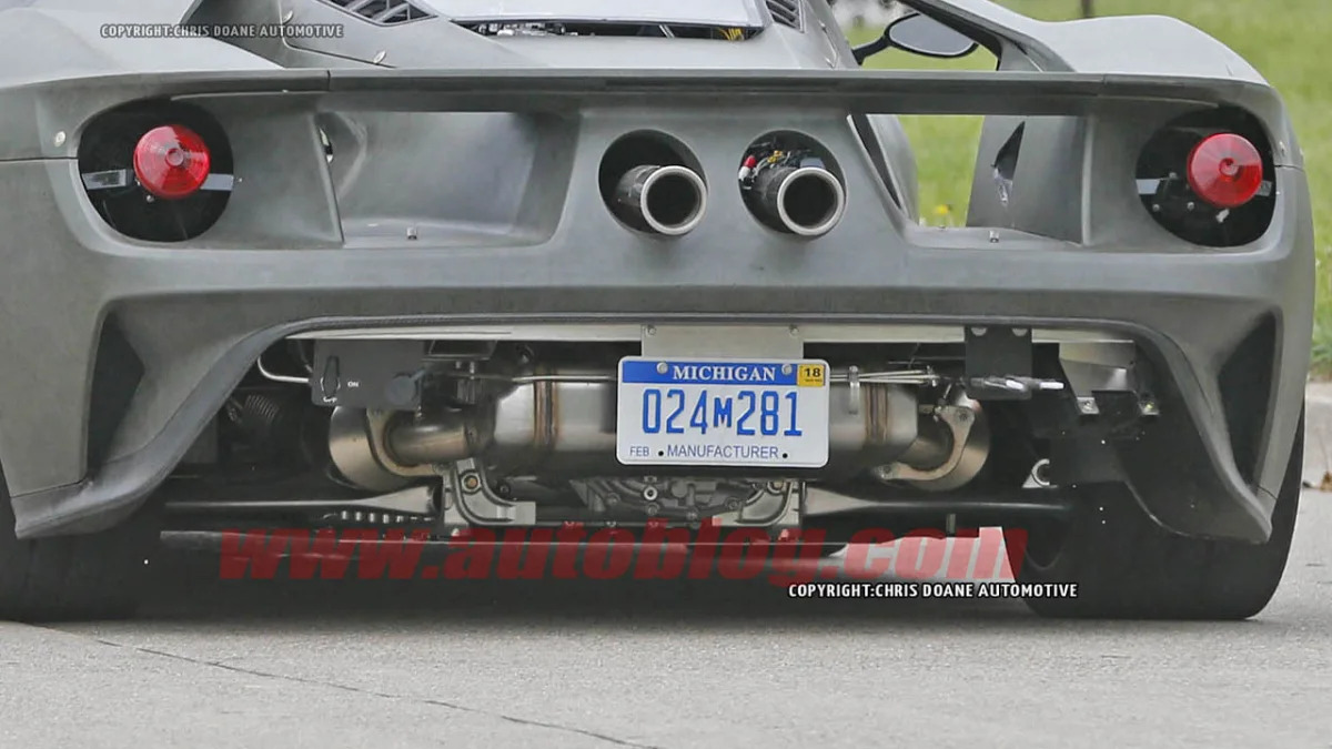 2017 Ford GT rear transaxle close up