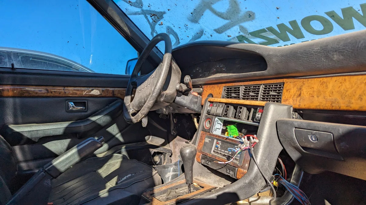 39 - 1990 Audi V8 Quattro in Colorado junkyard - photo by Murilee Martin