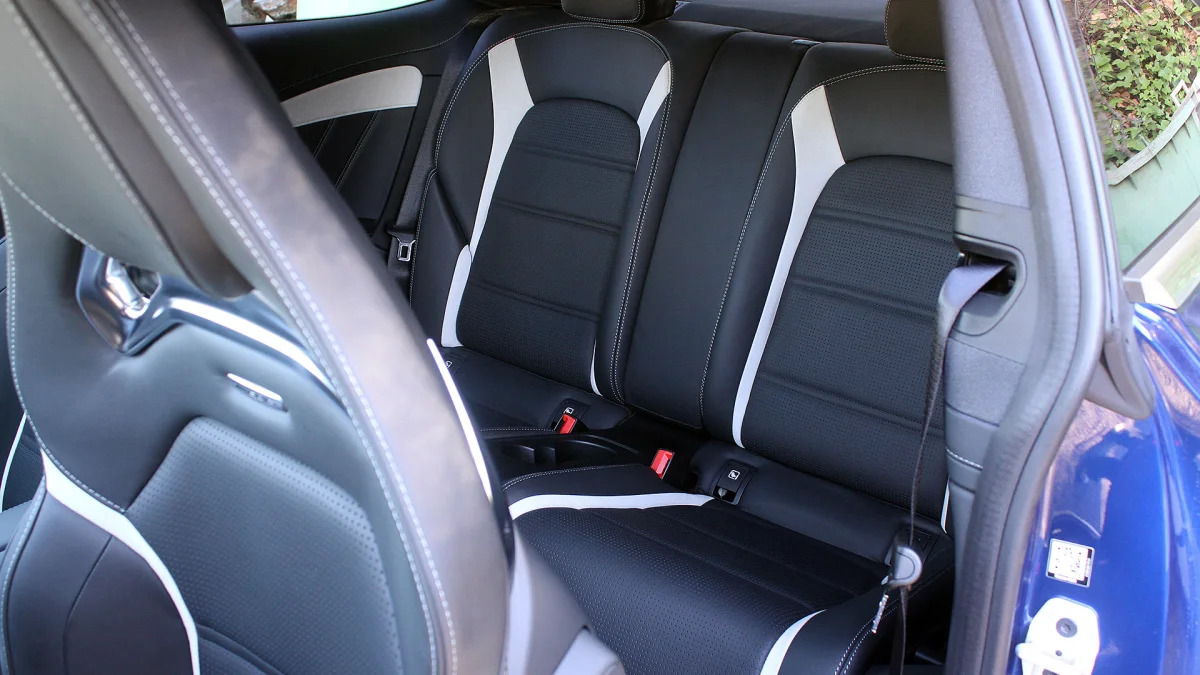 2017 Mercedes-AMG C63 Coupe rear seats