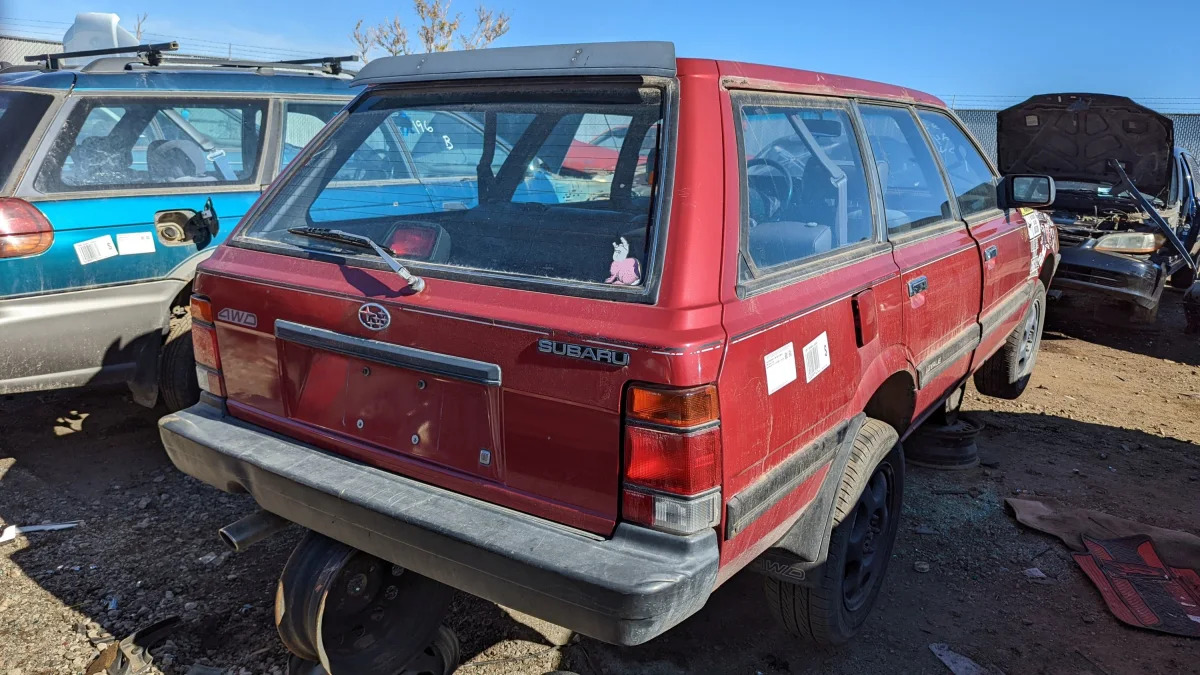 58 - 1991 Subaru Loyale Wagon in Colorado junkyard - photo by Murilee Martin
