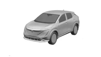 Nissan production Ariya crossover EV patent images