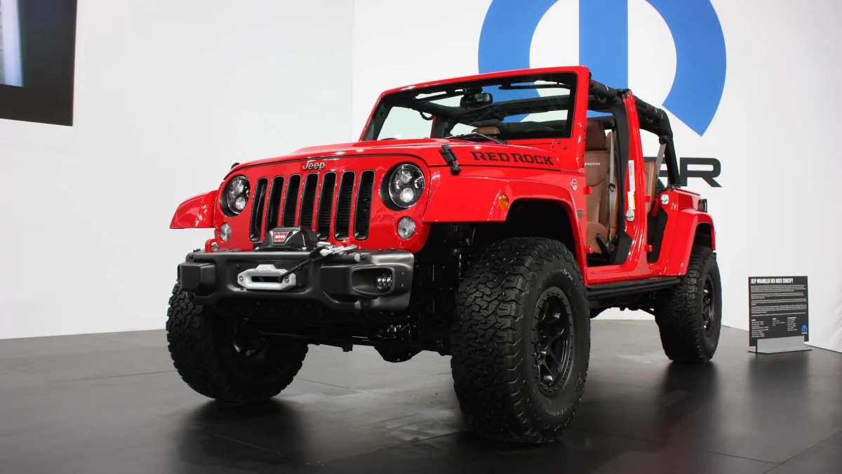 jeep wrangler red rock sema front