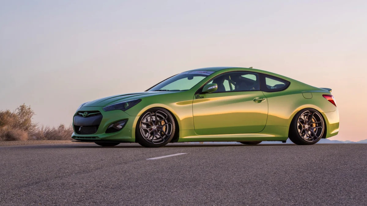 Hyundai Genesis Coupe TJIN Edition front 3/4