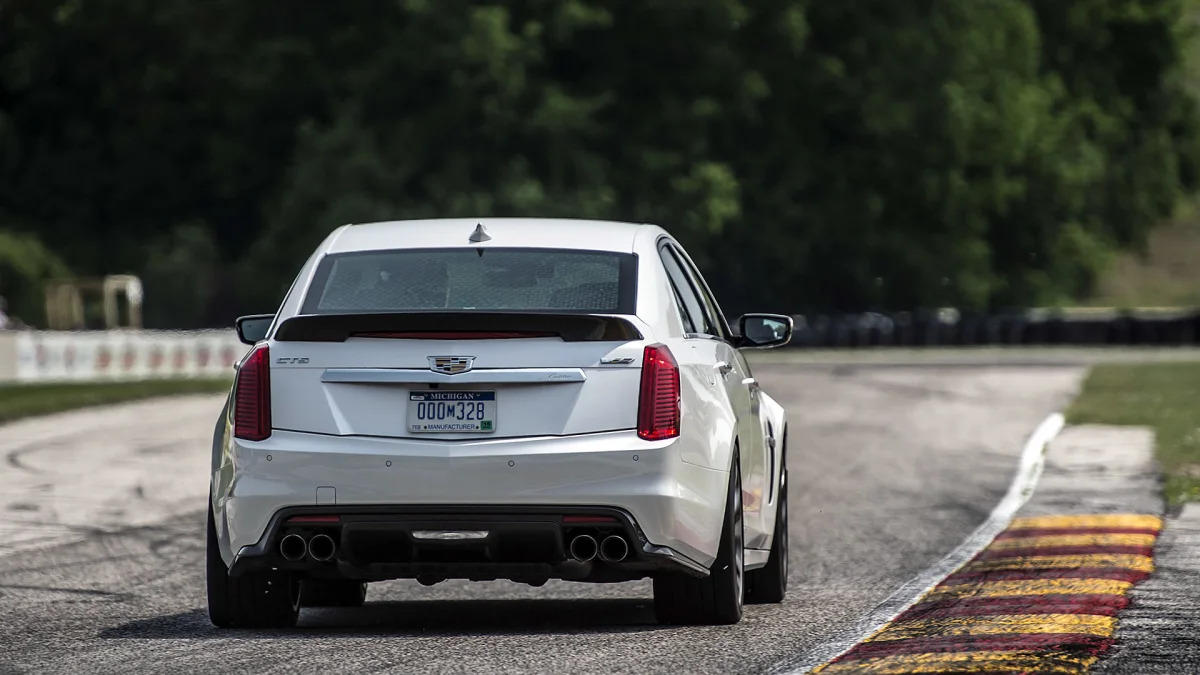 2016 Cadillac CTS-V on track