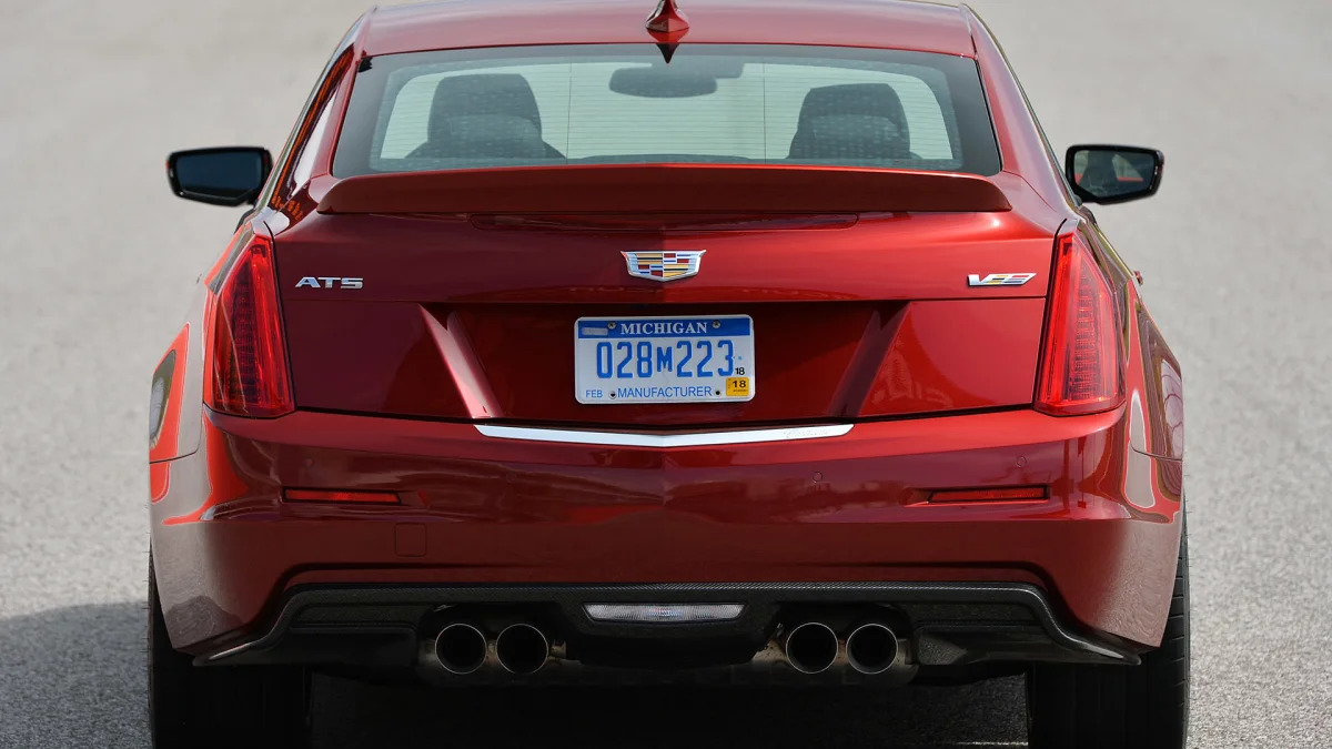 2016 Cadillac ATS-V rear view