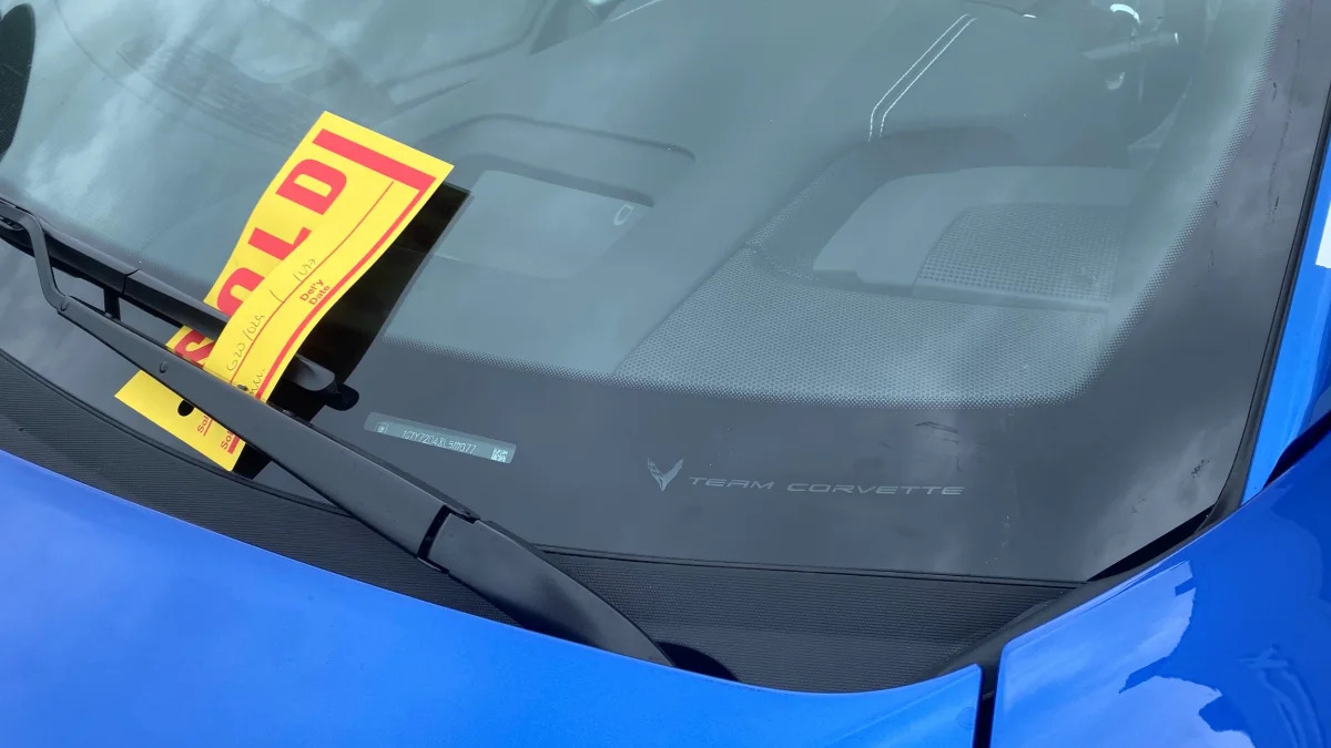 Easter egg on the 2020 Chevrolet Corvette