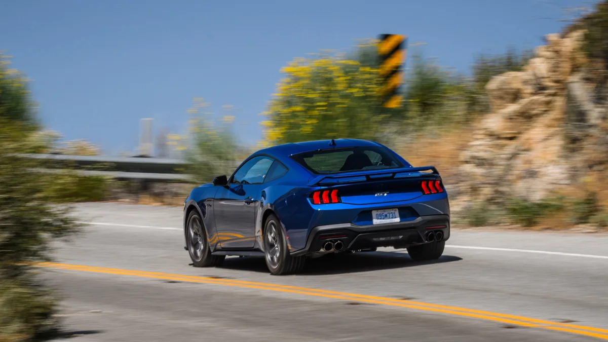 2024 Ford Mustang GT action rear