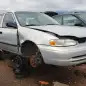 00 - 2002 Chevrolet Prizm in Colorado wrecking yard - photo by Murilee Martin