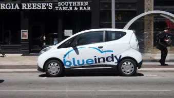 BlueIndy EV Car Sharing Station In Indianapolis