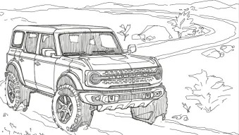 2021 Ford Bronco coloring book