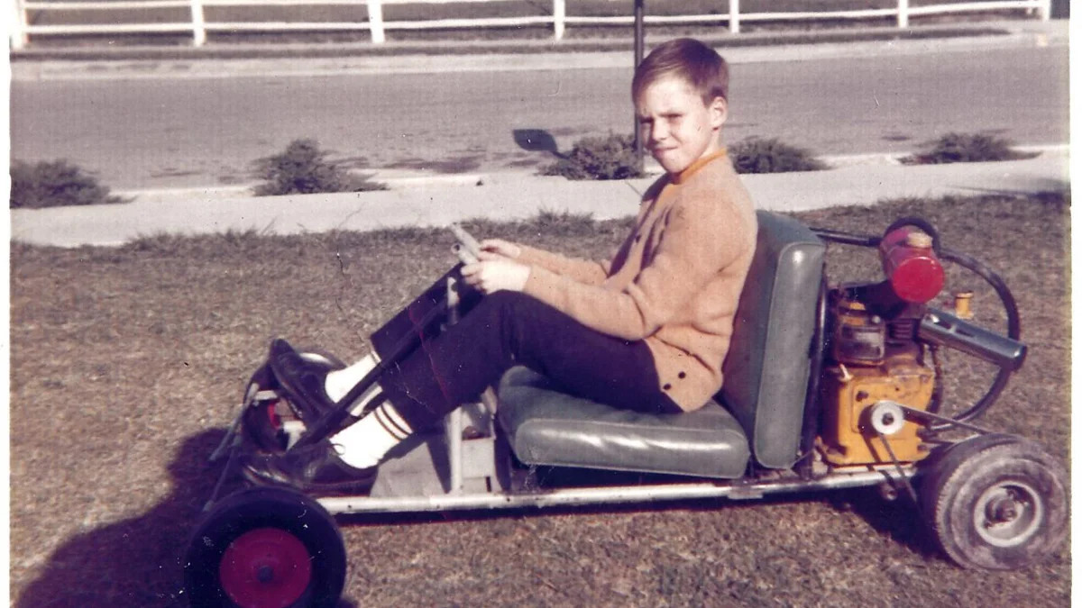 George Fortin's first kart