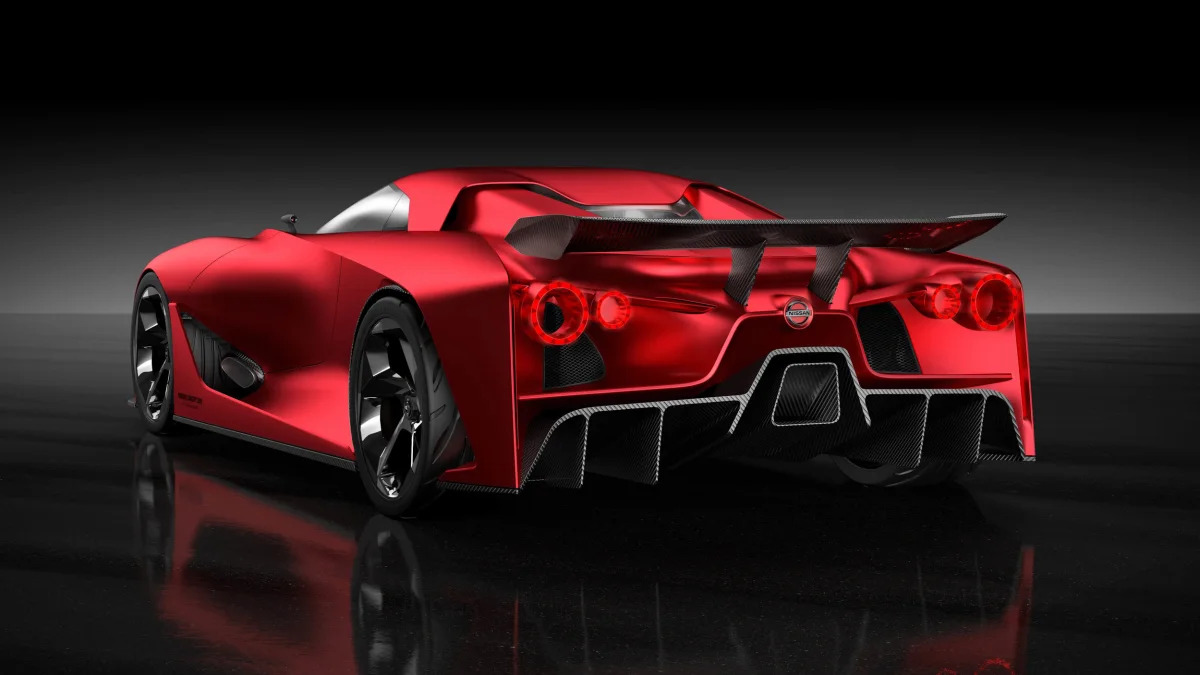 Nissan Concept 2020 Vision Gran Turismo rear 3/4 red