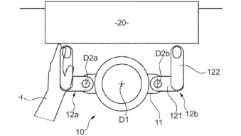 BMW yoke steering wheel patent