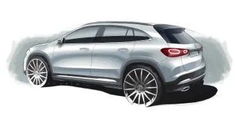Mercedes-Benz GLA teaser images, sketches