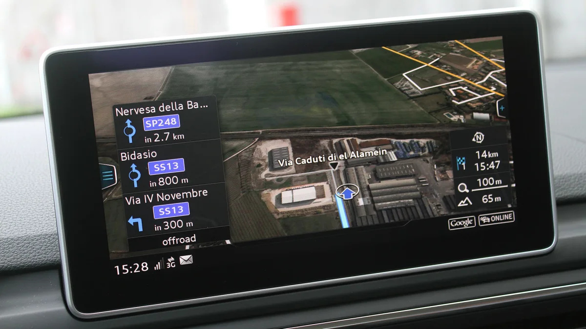 2017 Audi A4 navigation system