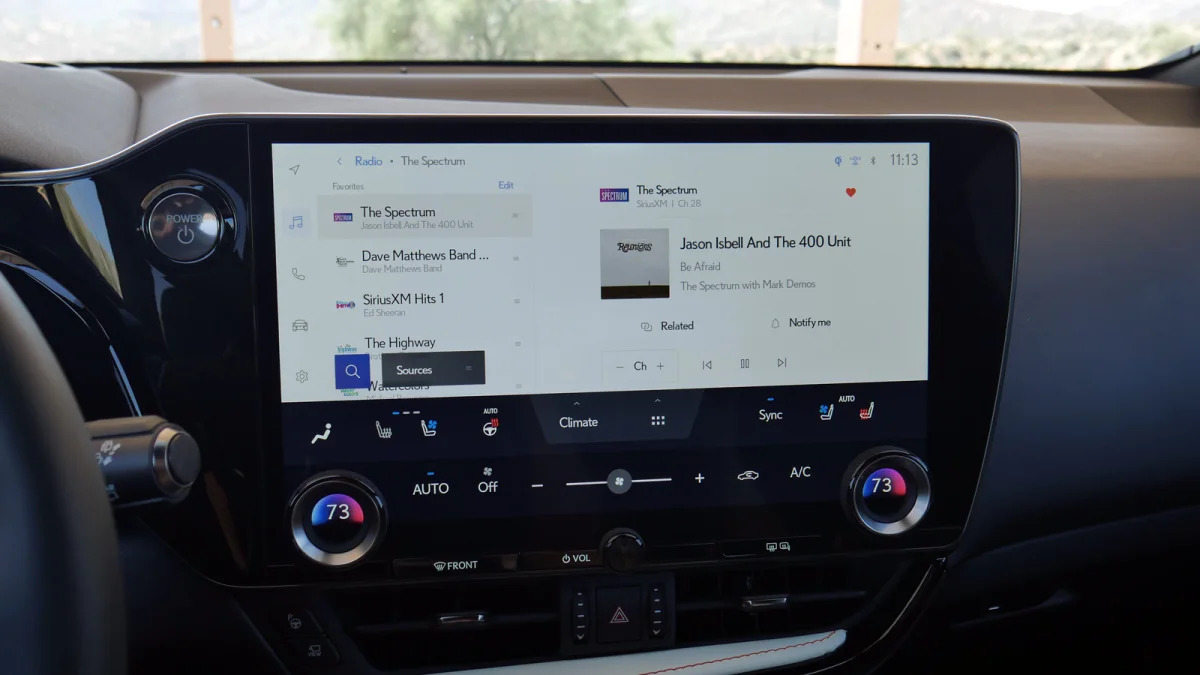 2022 Lexus NX 350h touchscreen audio