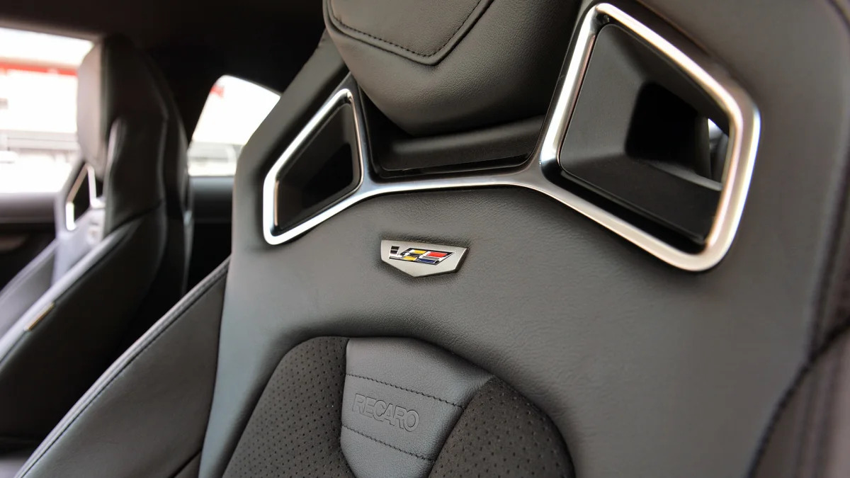 2016 Cadillac ATS-V seat detail