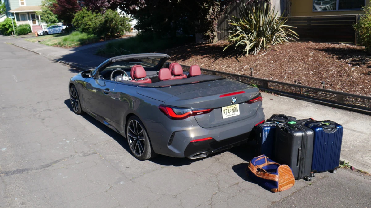 BMW 4 Series Convertible Luggage Test | How big is the trunk?