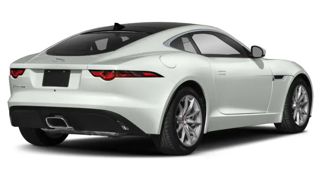 jaguar f type white coupe