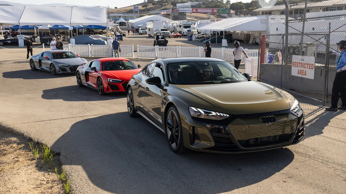 Audi RS E-Tron GT and 2023 Audi R8s