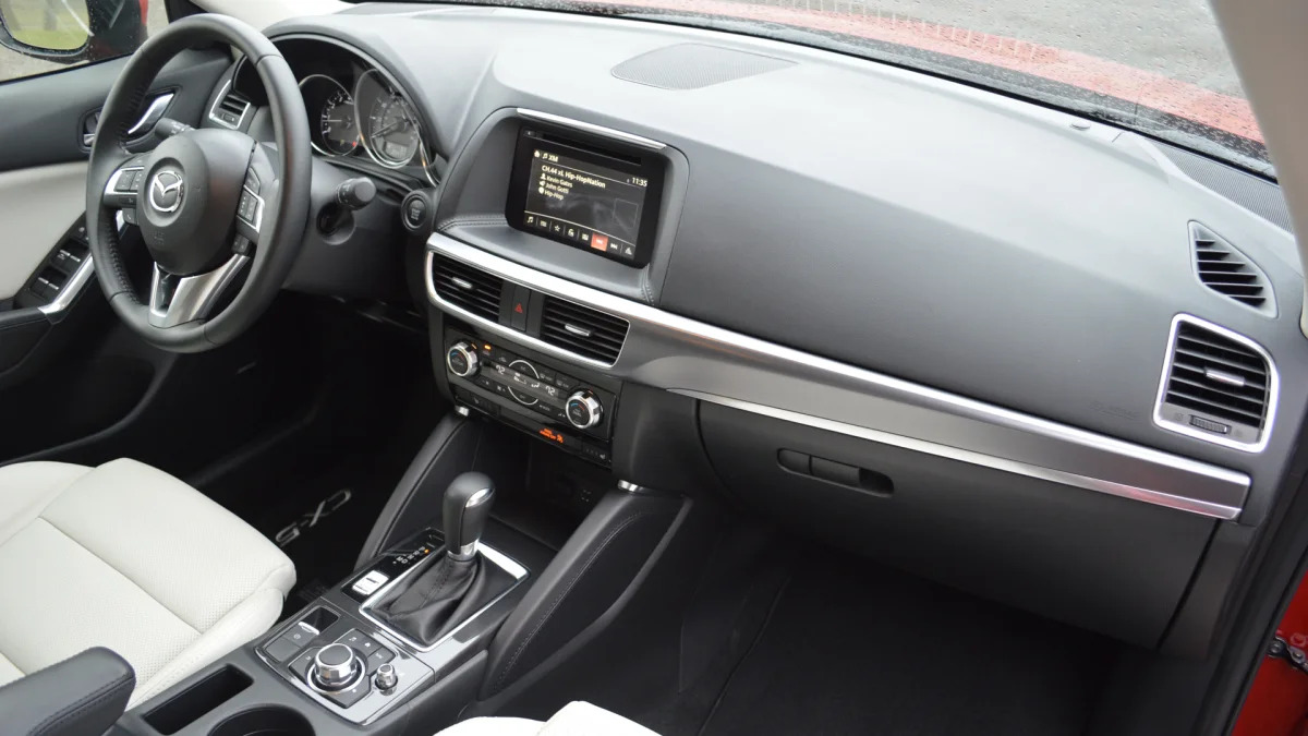 2016 Mazda CX-5 interior parchment leather black