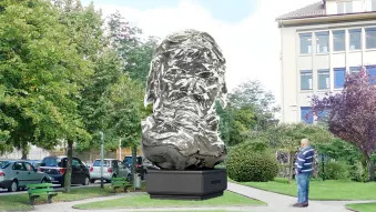 Louis Chevrolet bust in La Chaux-de-Fonds, Switzerland