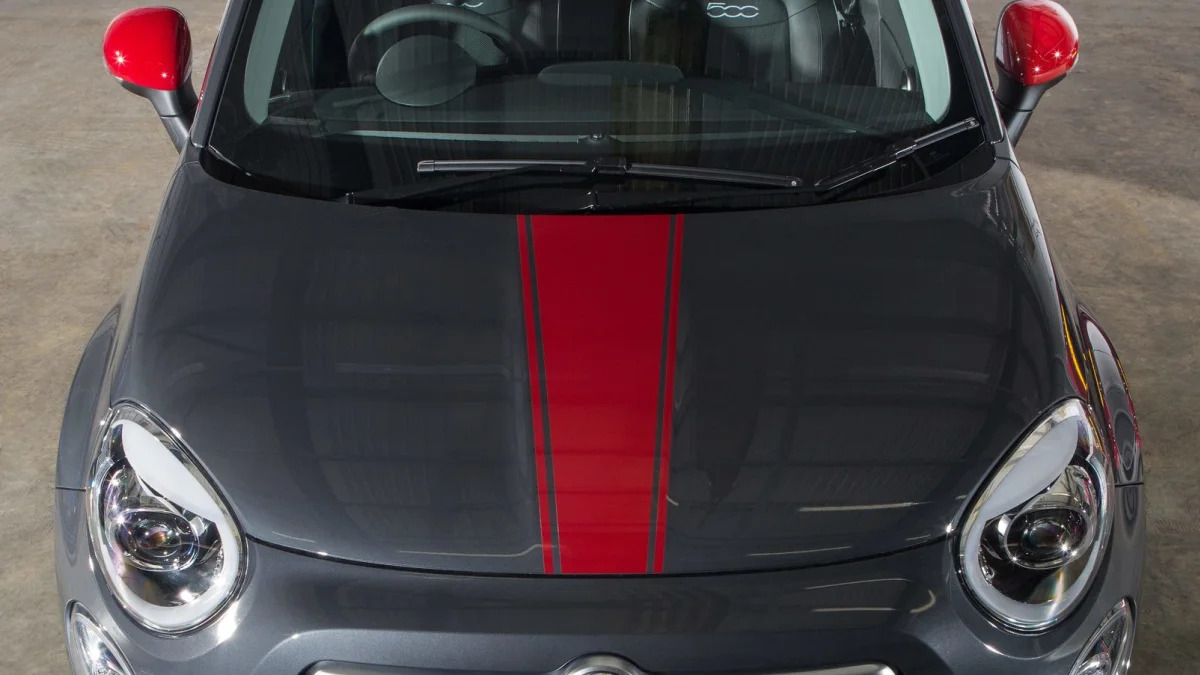 Fiat 500X Mopar grey gray red front