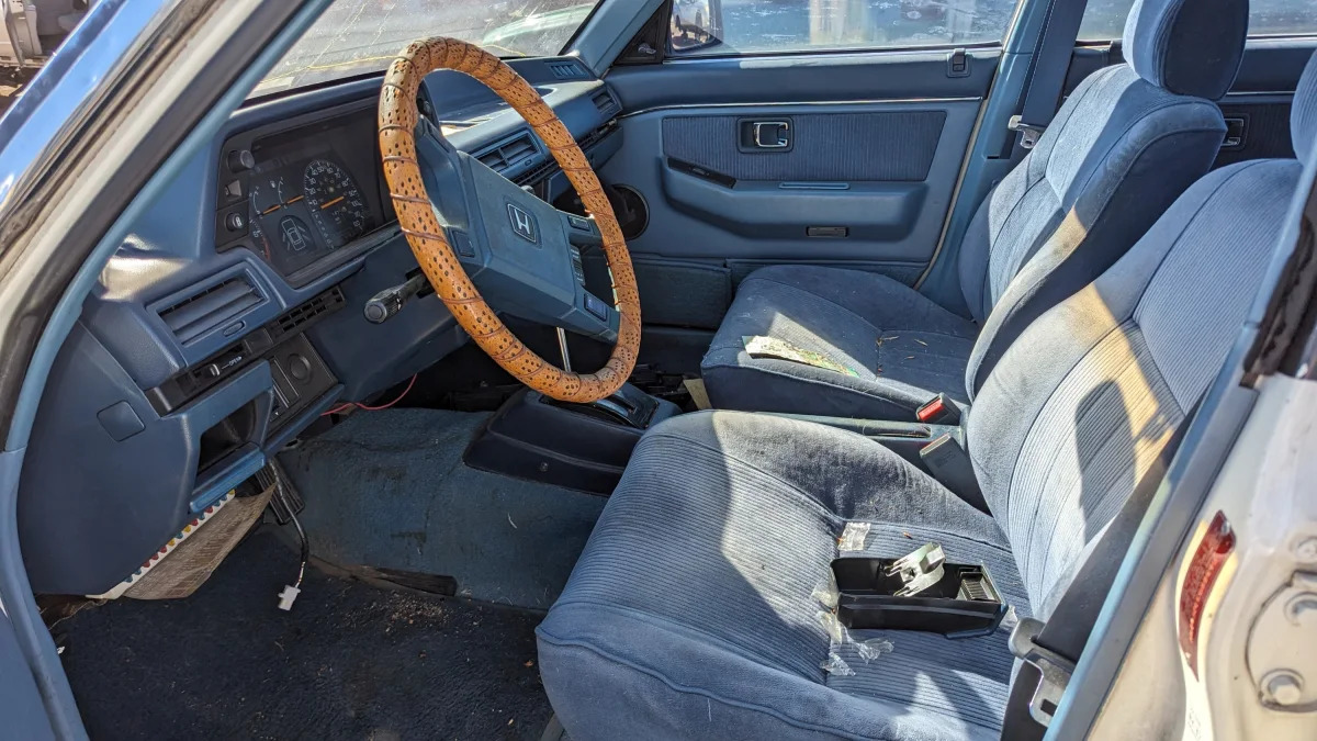 11 -1984 Honda Accord Sedan in Colorado wrecking yard - photo by Murilee Martin