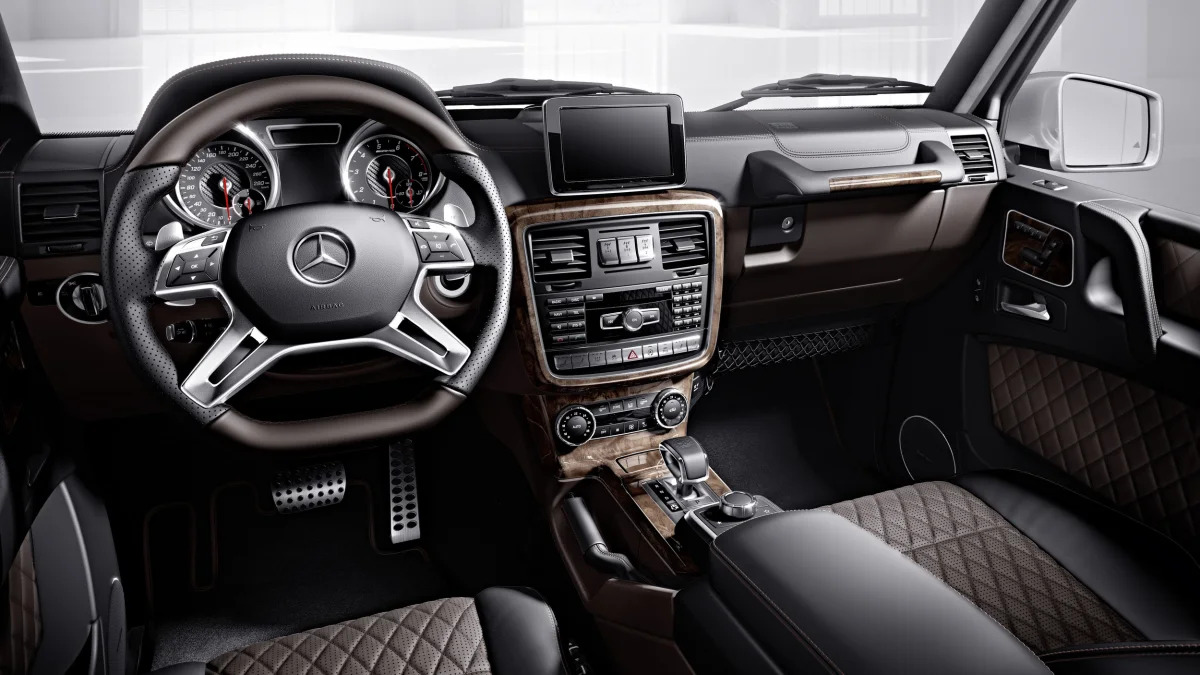 Mercedes-Benz G-Glass exterior with Designer Manufaktur options, in saddle brown.