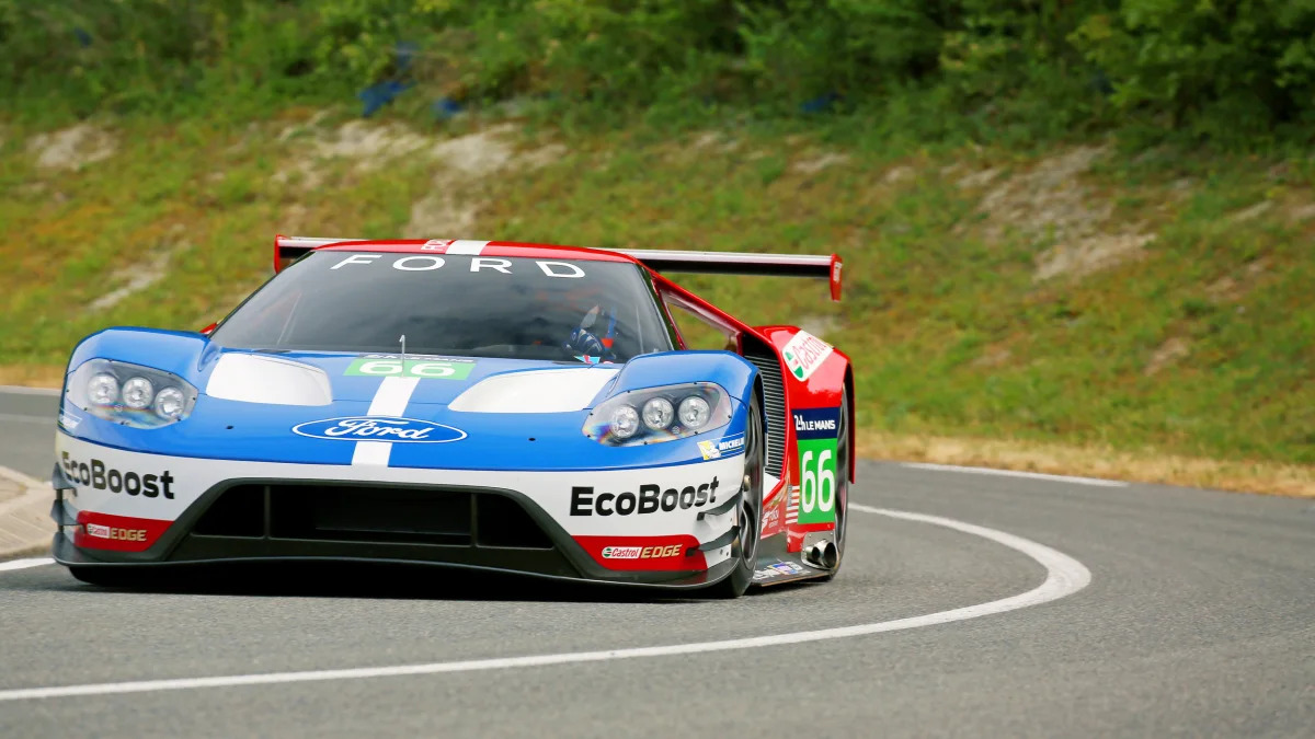 Ford GT LM GTE Pro on track front