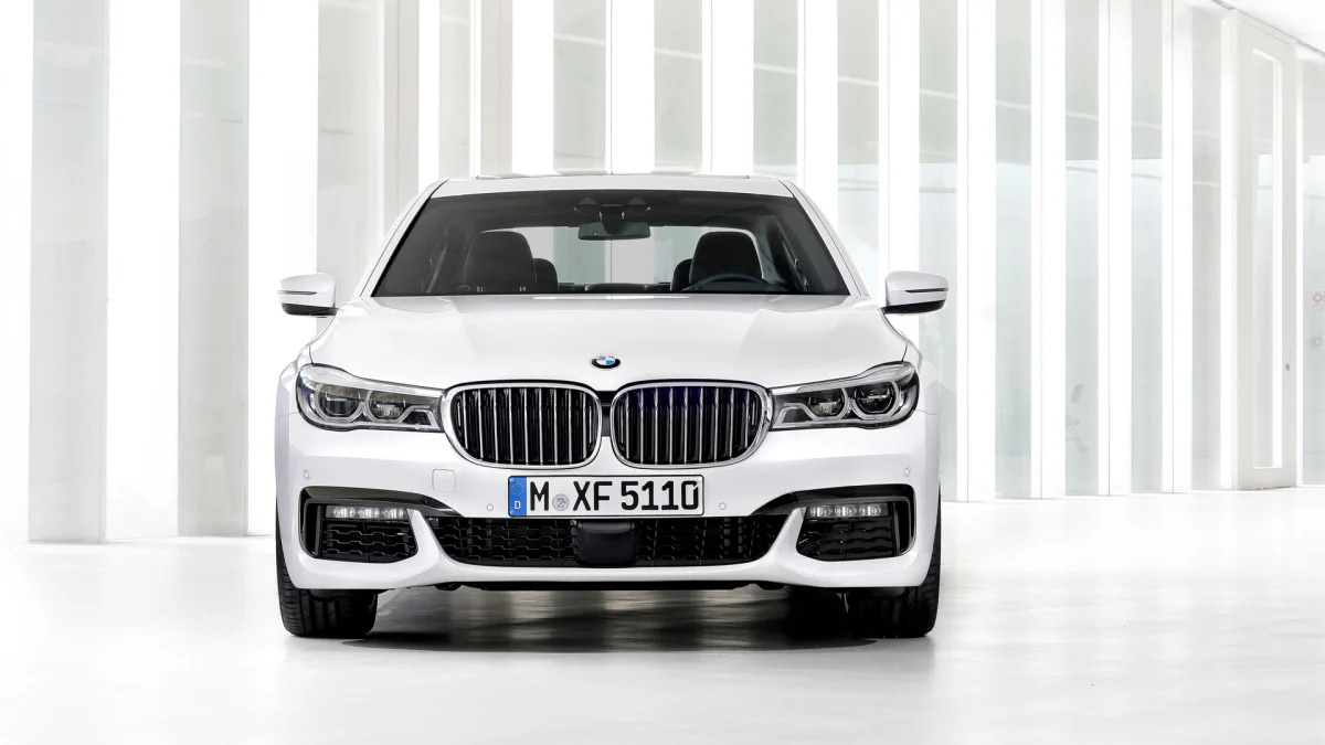 front 7 series parked bmw 2016