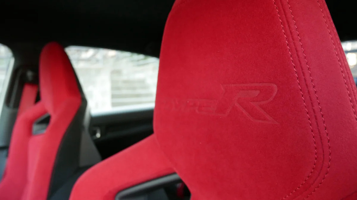 2023 Honda Civic Type R front seat detail