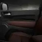 2021 Dodge Durango Citadel Interior (Ebony Red): Heated and ventilated Nappa leather front and passenger seats with embossed ‘Dodge stripes’ // and heated second-row captain’s chairs.