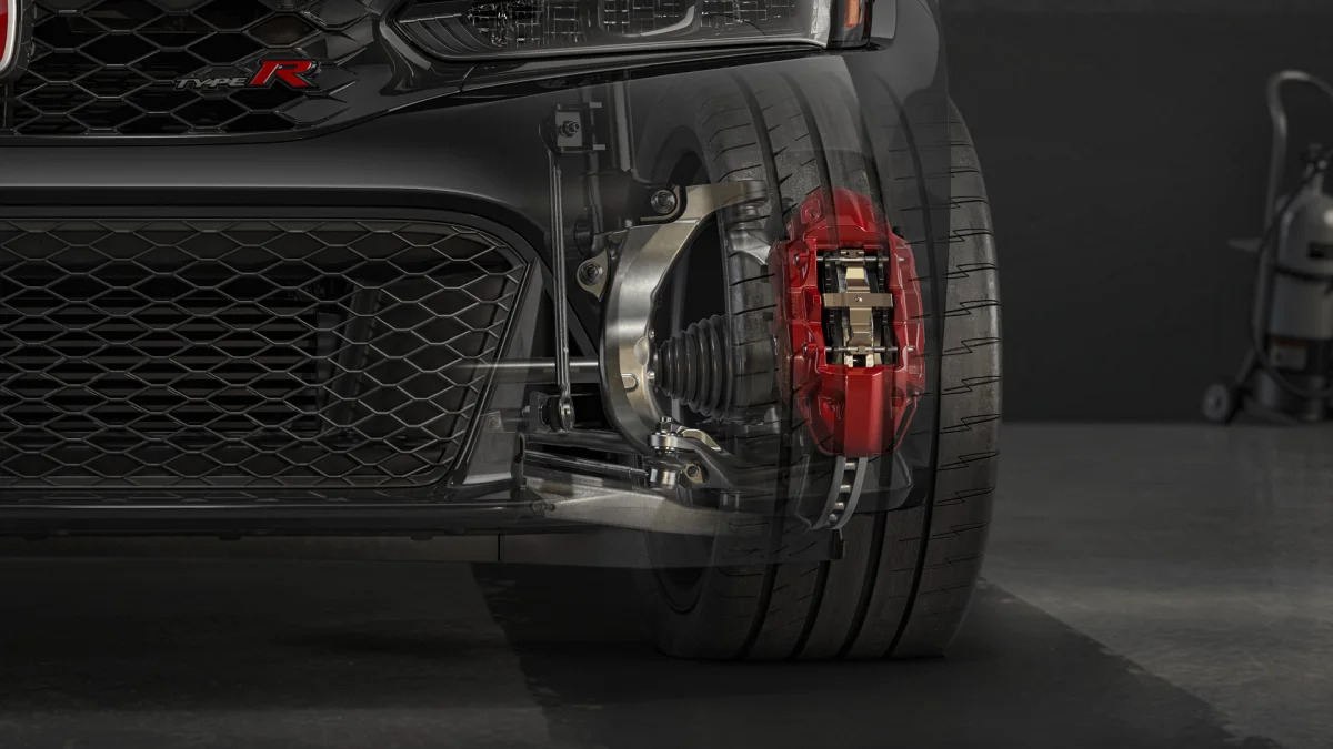 2023 Honda Civic Type R suspension ghost detail